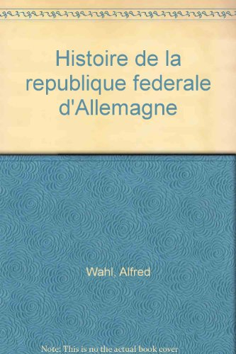 Histoire de la République fédérale d'Allemagne