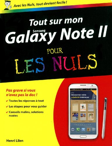 Tout sur mon Samsung Galaxy Note II pour les nuls
