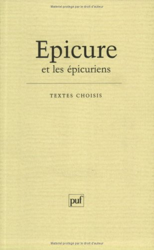 Epicure et les épicuriens