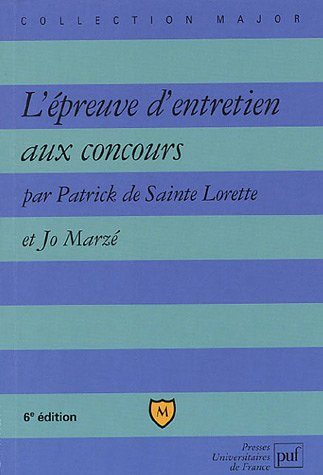 l'épreuve d'entretien aux concours