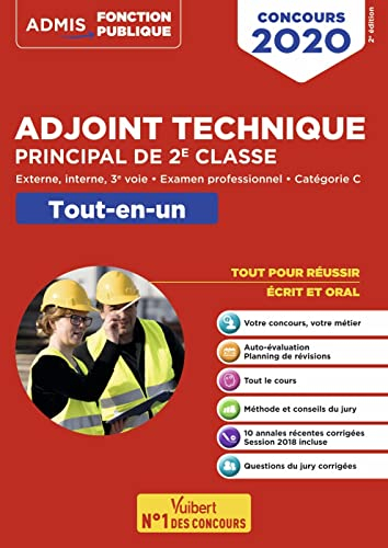 Adjoint technique principal de 2e classe : externe, interne, 3e voie, examen professionnel, catégori