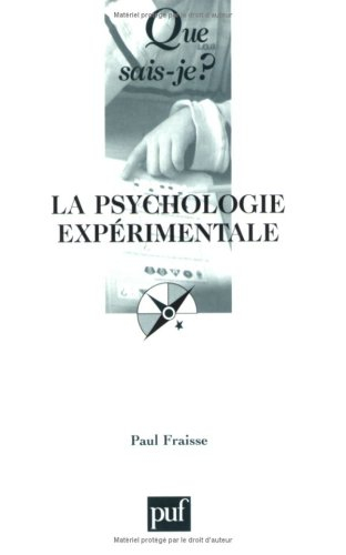 La psychologie expérimentale