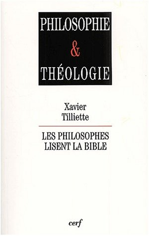 Les philosophes lisent la Bible