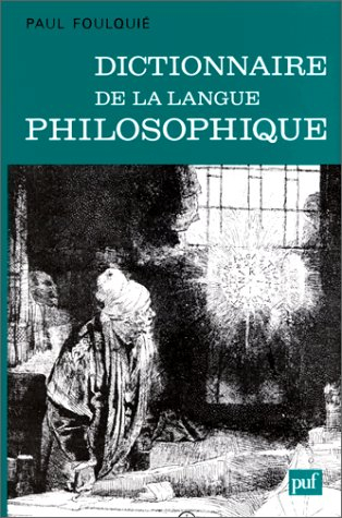 dictionnaire de la langue philosophique