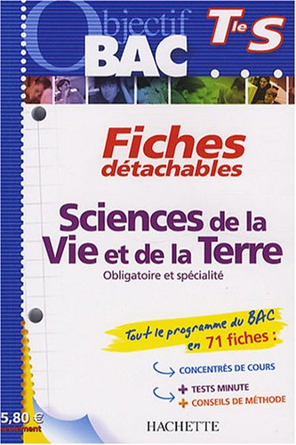 Sciences de la vie et de la Terre, obligatoire et spécialité, terminale S