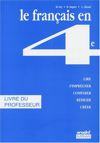 scodel : le français en 4e, professeur