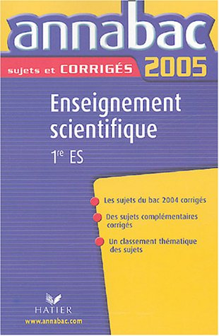 enseignement scientifique 1e es