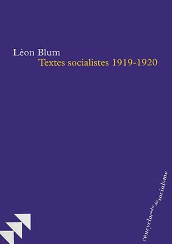 Textes socialistes : 1919-1920