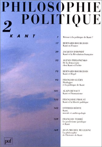 Philosophie politique, n° 2. Kant