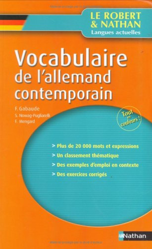 Vocabulaire de l'allemand contemporain