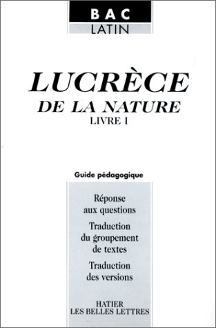 De la nature, Lucrèce : guide pédagogique