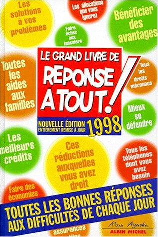 grand livre de "réponse à tout" 1998