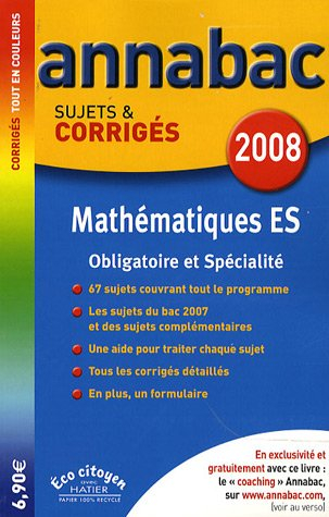 Mathématiques ES : obligatoire et spécialité