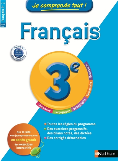Je comprends tout ! Français 3e
