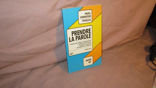 prendre la parole