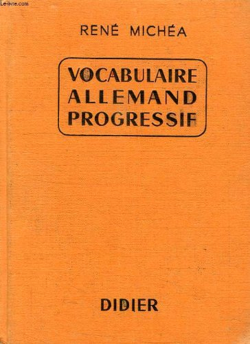vocabulaire allemand progressif