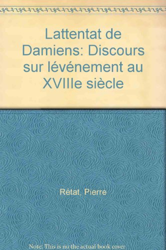l'attentat de damiens