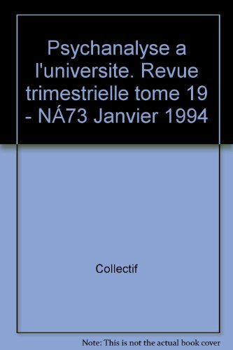 Psychanalyse à l'université, n° 73. Du signe à la langue, de la langue à l'écriture