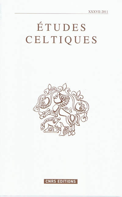 Etudes celtiques. Vol. 37