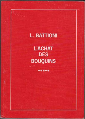 l'achat des bouquins
