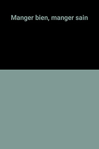 manger bien, manger sain