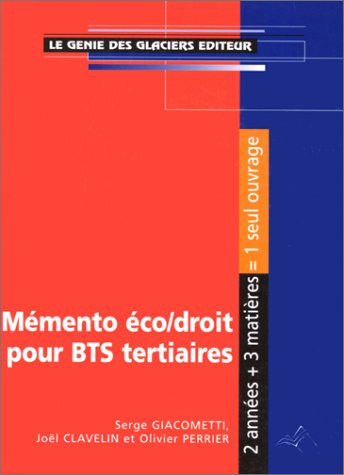 Mémento économie-droit pour BTS tertiaires