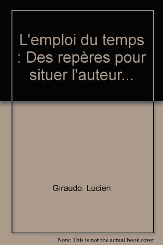 L'emploi du temps, Michel Butor