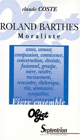 Roland Barthes moraliste
