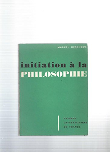 initiation a la philosophie