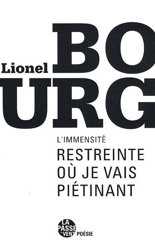 L'immensité restreinte où je vais piétinant