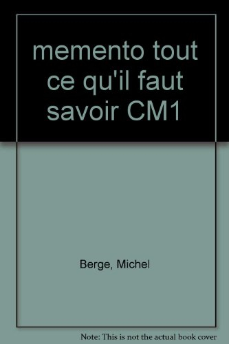 Mémento CM1