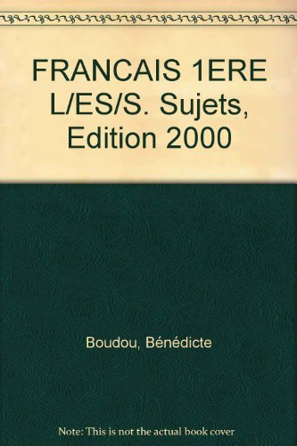 annabac sujets 2000 - français l, es, s