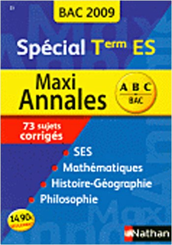 Maxi-annales terminale ES