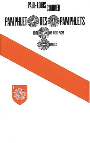 Pamphlet des pamphlets