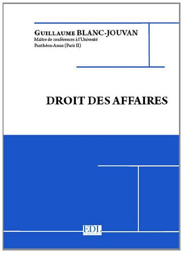 Droit des affaires : cours 2012