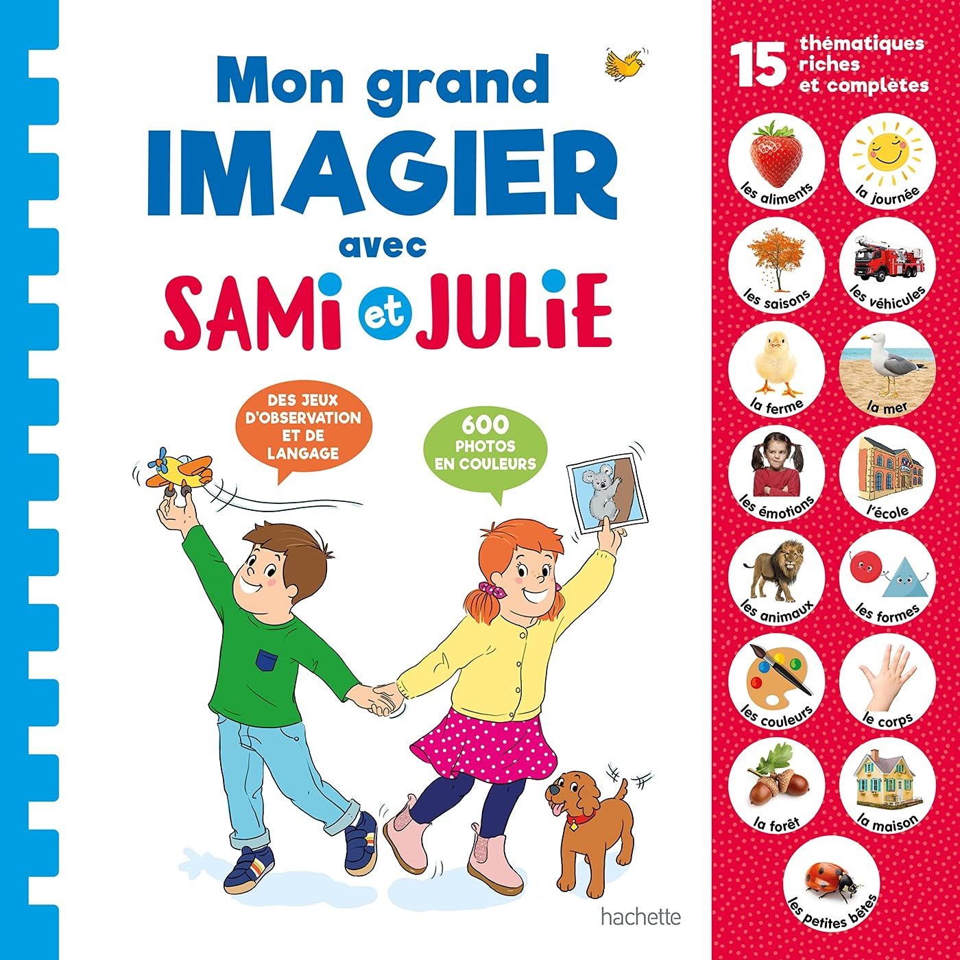 Mon grand imagier avec Sami et Julie : 15 thématiques riches et complètes