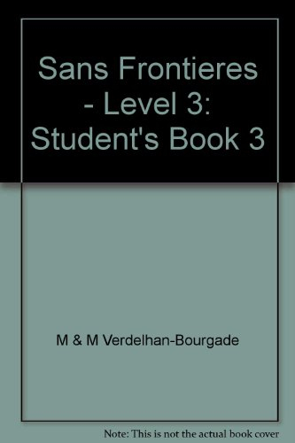 sans frontière. livre de l'élève, niveau 3