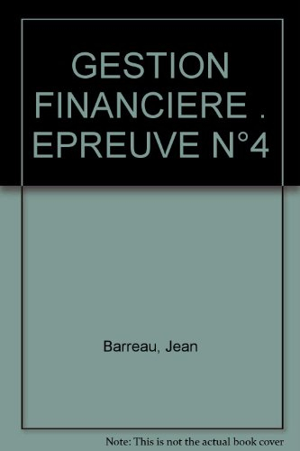 gestion financiere . epreuve n,4