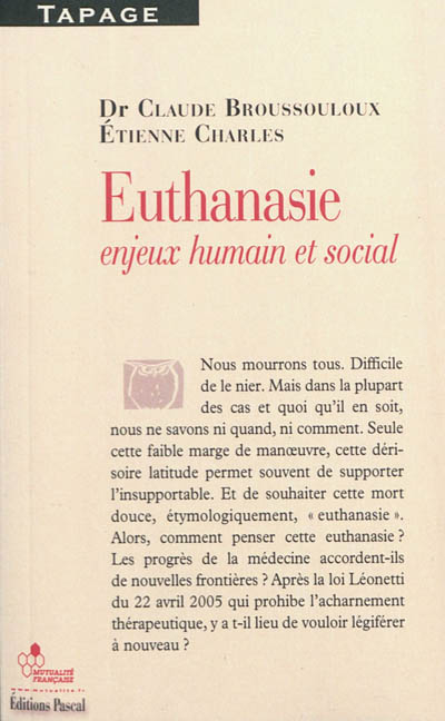 Euthanasie : enjeux humain et social