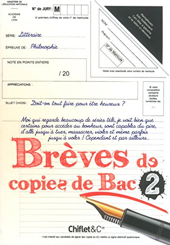 Brèves de copies de bac. Vol. 2