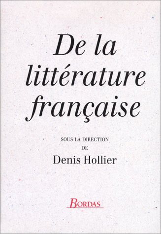 De la littérature française