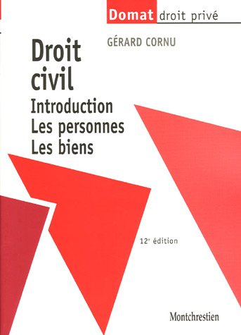 droit civil : introduction, les personnes, les biens
