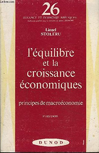 l'Équilibre et la croissance économiques