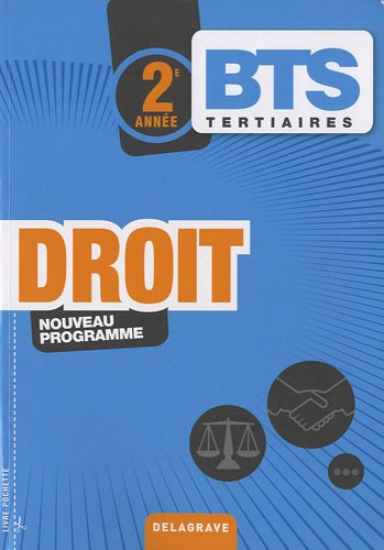 Droit, BTS tertiaires, 2e année : nouveau programme
