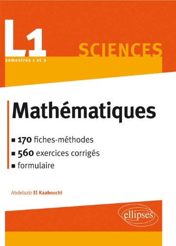 Mathématiques, L1 sciences semestres 1 et 2