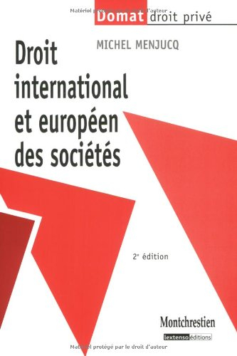 Droit international et européen des sociétés