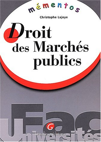 mémento droit des marchés publics