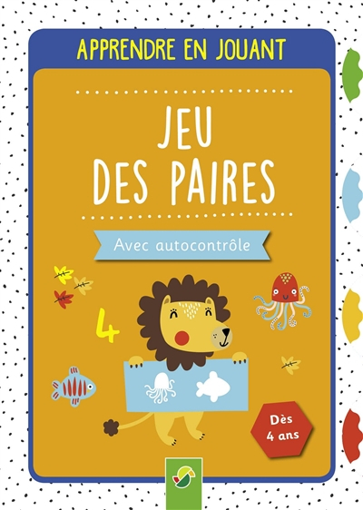 Jeu des paires : avec autocontrôle : dès 4 ans