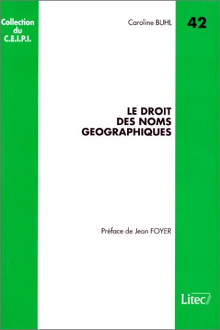 Le Droit des noms géographiques, numéro 42