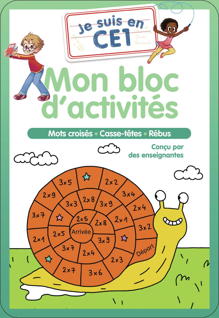 Je suis en CE1 : mon bloc d'activités : mots croisés, casse-têtes, rébus